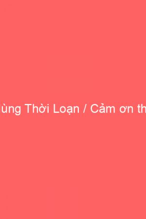 Anh Hùng Thời Loạn / Cảm ơn thời đại